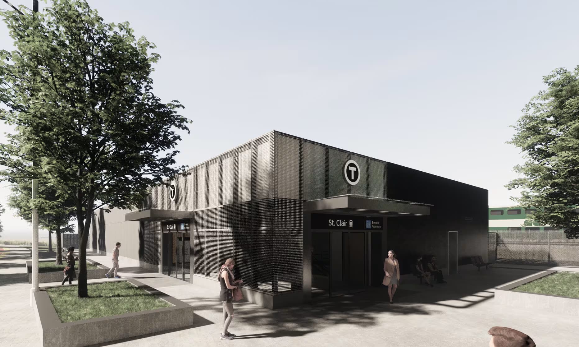 Artist's rendering of the proposed St. Clair-Old Weston SmartTrack Station